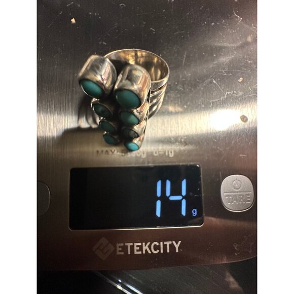 VTG Sterling Silver Turquoise Ring - Picture 6 of 6